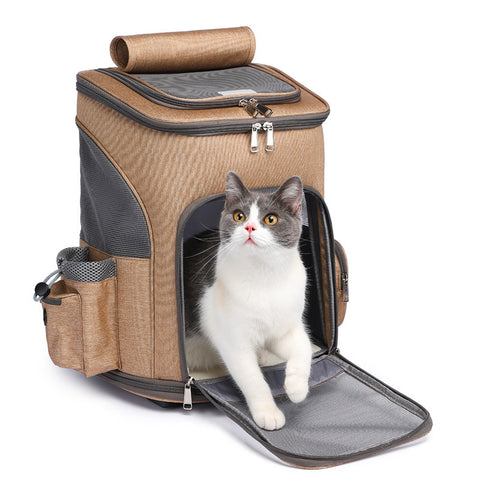 Folding Trolley Pet Backpack