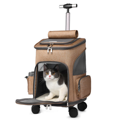 Folding Trolley Pet Backpack